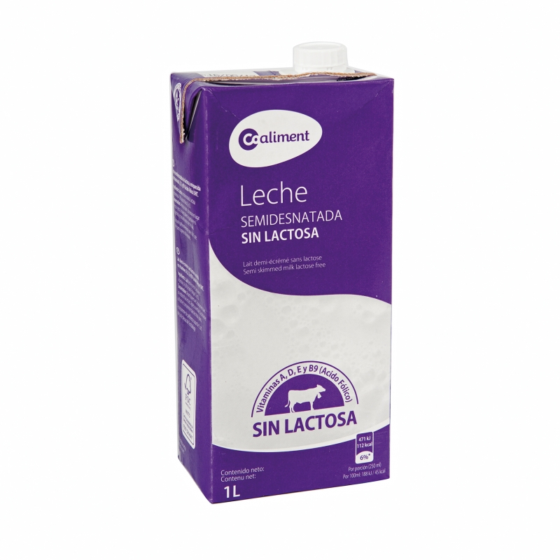 Leche Fresca Semidesnatada sin lactosa - El Barranquillo