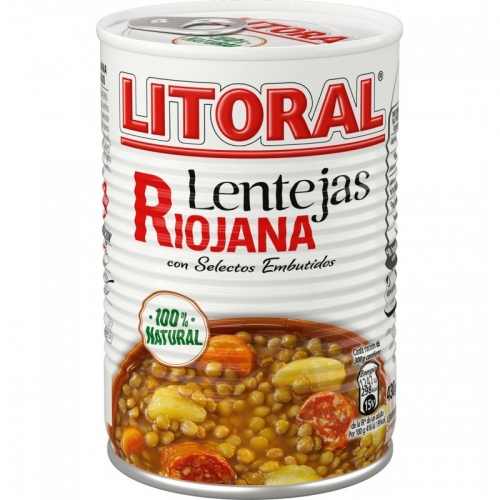Llenties Litoral Riojana 425 g