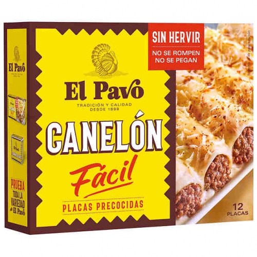Pasta Canelones El Pavo Fácil 18 plc.