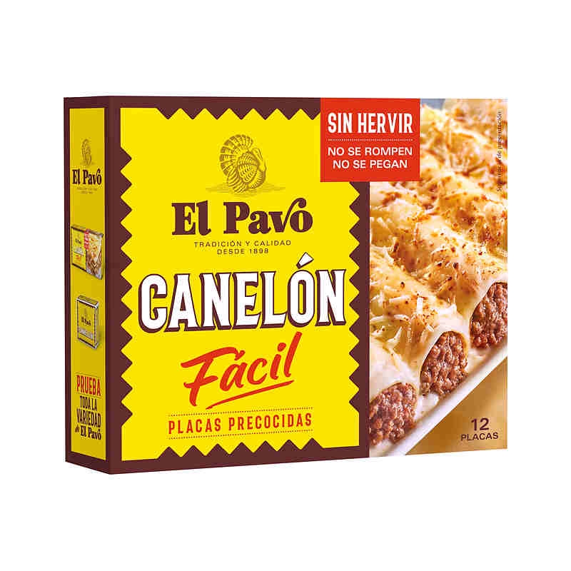 Pasta Canelones El Pavo Fácil 18 plc.