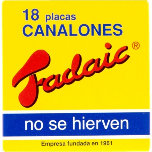 Pasta Canelones Fadaic 18 plc.