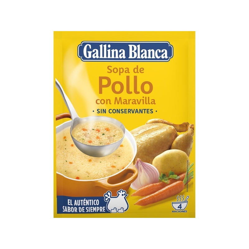 Sopa de Pollastre amb Meravella Gallina Blanca