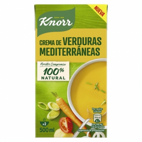 Crema de Verdures Mediterràneas Knorr 500ml