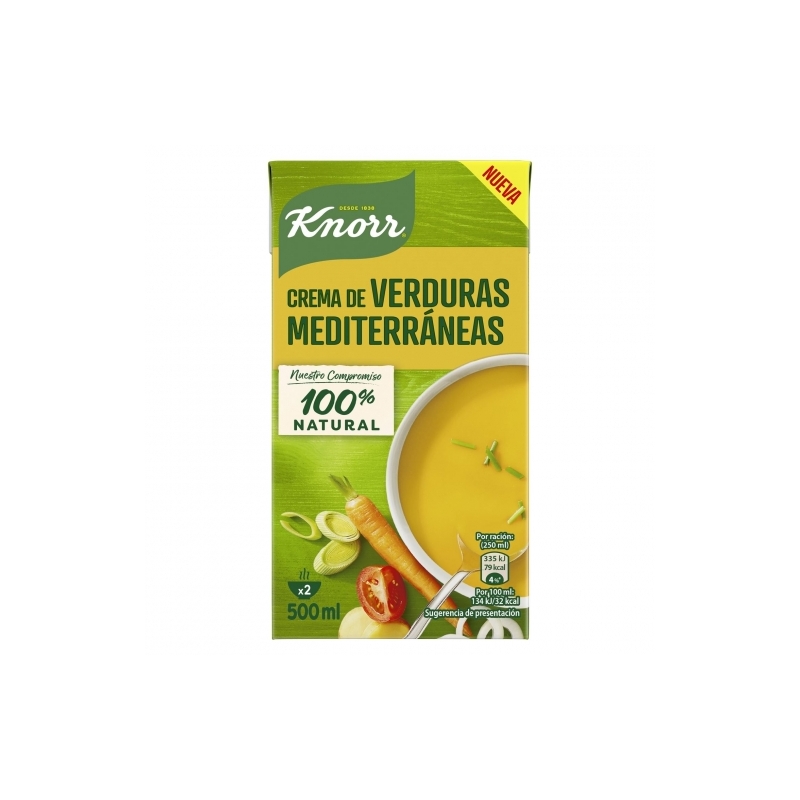 Crema de Verduras Mediterráneas Knorr 500 ml