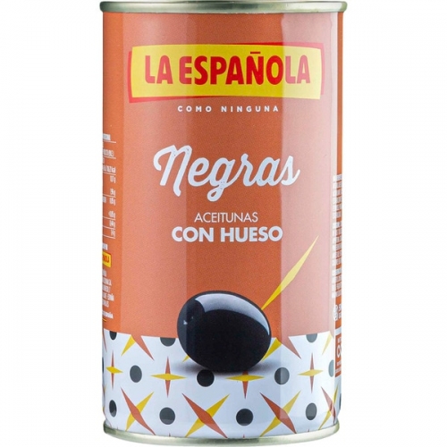 Olives La Española Negres amb Pinyol 350 g