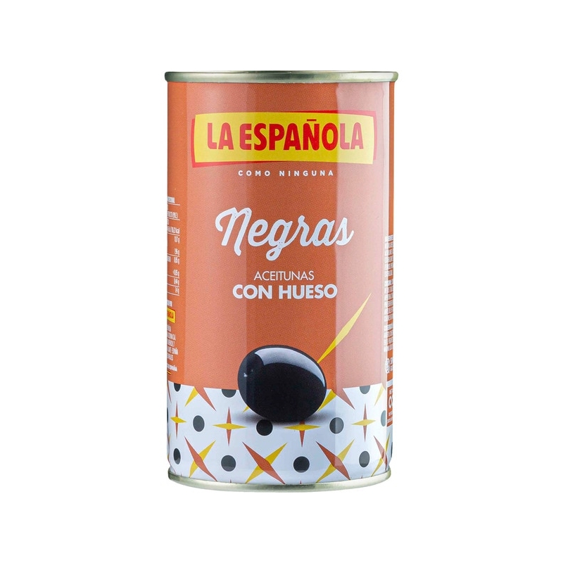 Aceitunas La Española Negras Con Hueso 350 g