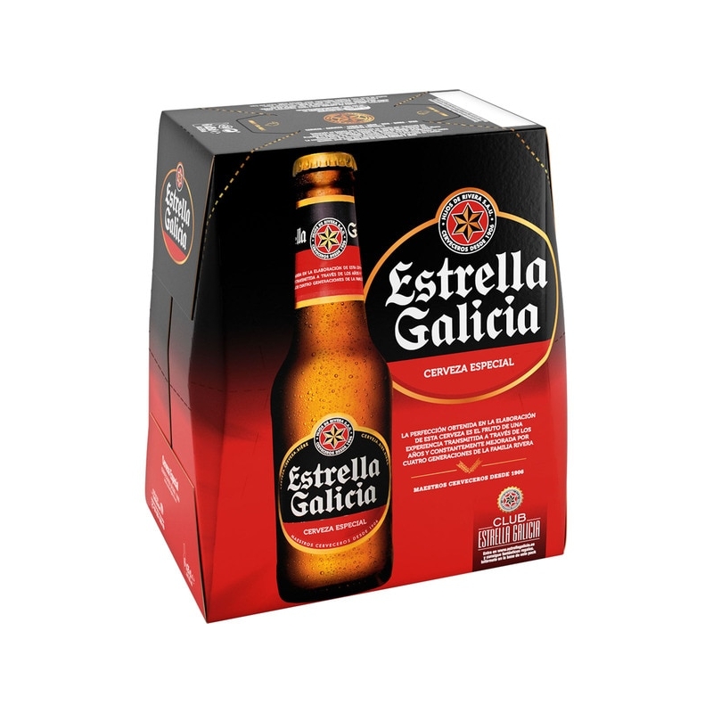 Cervesa Estrella Galicia Botella Pack 6 x 25 cl