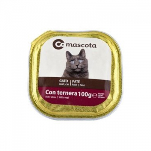 Comida para gatos Coaliment ternera tarrina 100g.